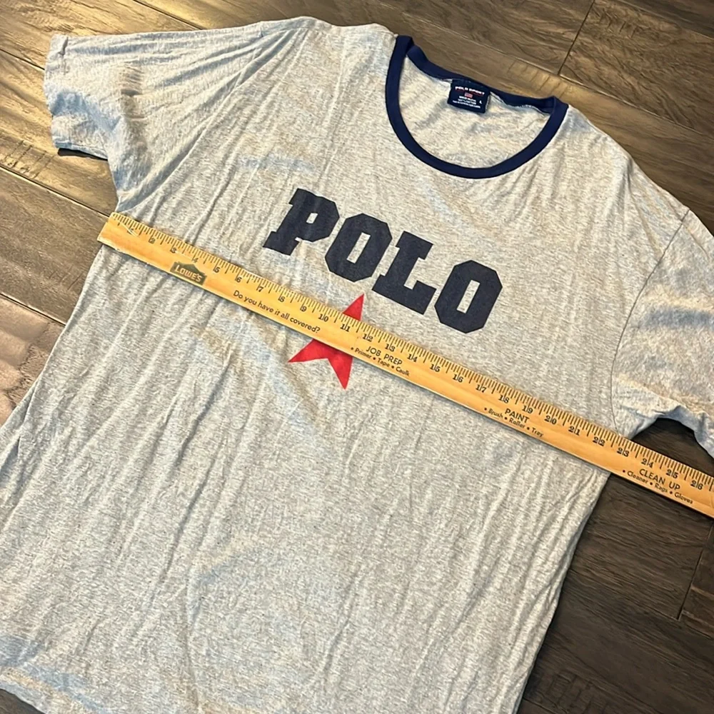 Polo Sport Ralph Lauren Ringer Star T Shirt vintage Made in USA Mens Size Large